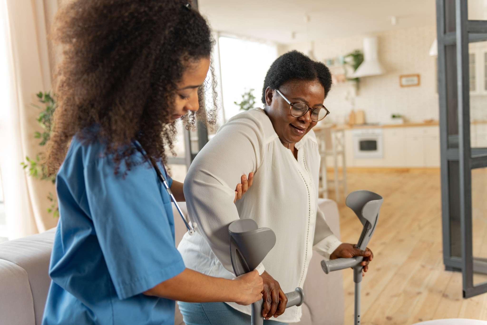 Compassionate Care in Long-Term Care Facilities 1 A long-term care nurse offering a patient compassionate care.